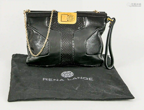 Handbag by Rena Lange, leather smoo