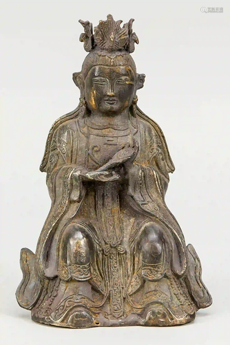 Bronze figure, China, 18th/19th c.,