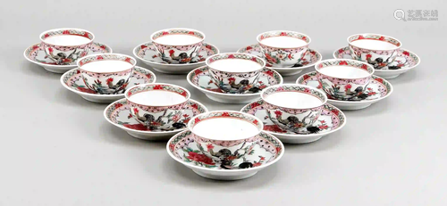 10-piece tea set, China, 19th c., F