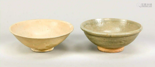 2 ceramic bowls, China, Sung to Min