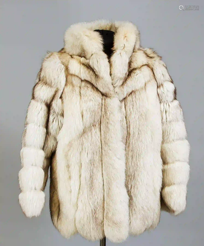 Ladies blue fox half coat, without