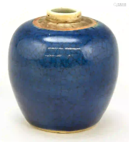Small monochrome vase, China, 17th/