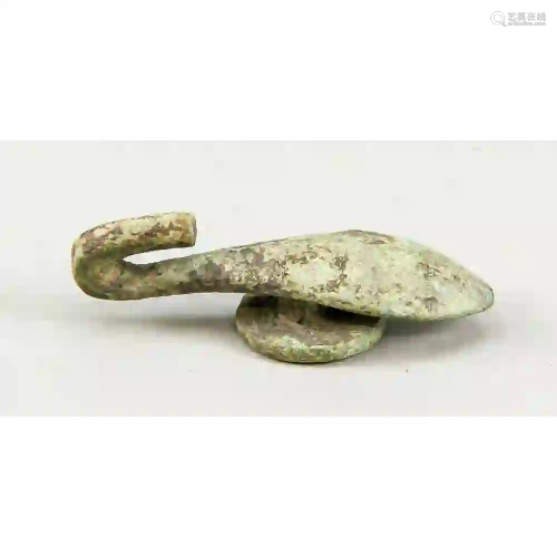 small belt hook, China, probably Ha