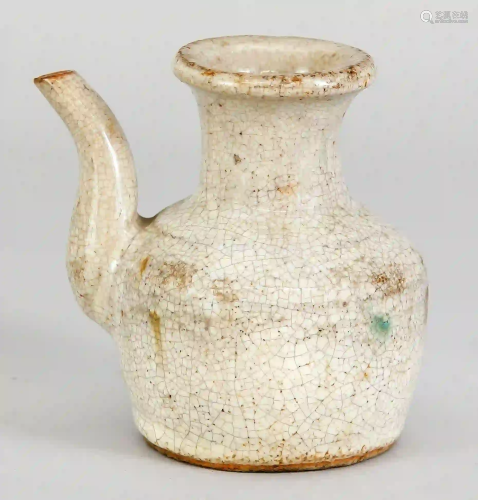 Small wine jug with craquelÃ© glaze,