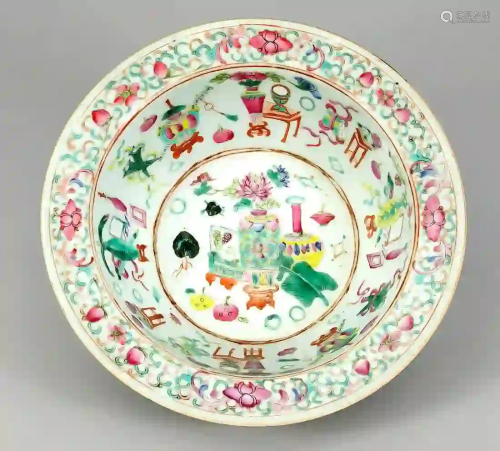 Famille-rose bowl, China, 19th cent