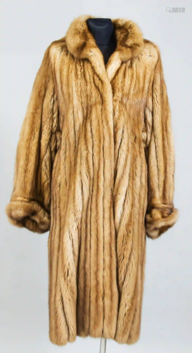 Ladies sable coat, brown mottled. W