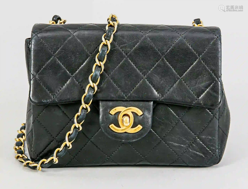 Vintage Chanel Mini Flap Bag, black