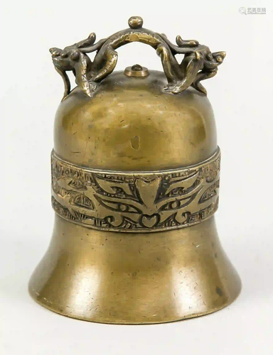 Bell, China, 19th/20th c., bronze.