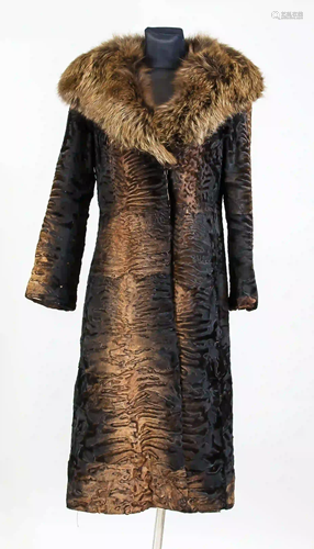 Ladies Persian coat with fox collar