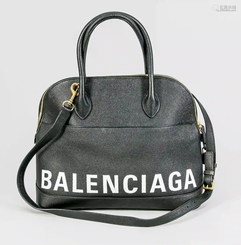 Balenciaga Alma, Black with white l