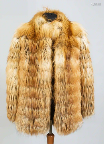 Ladies fox jacket, on a label in th