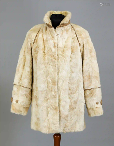 Ladies mink jacket (sheared), crÃ¨me