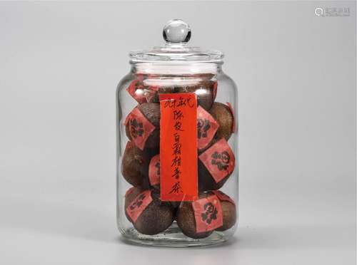 90年代  陈皮白霜柑普茶 药用价值极高