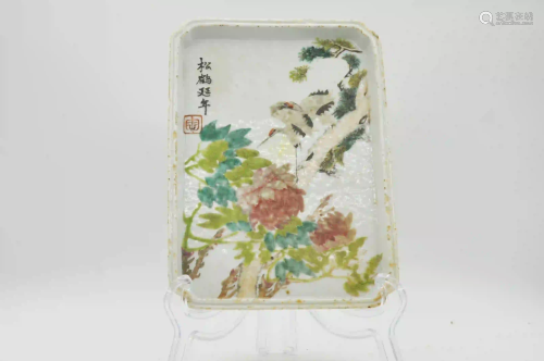 18-19th century porcelain plate