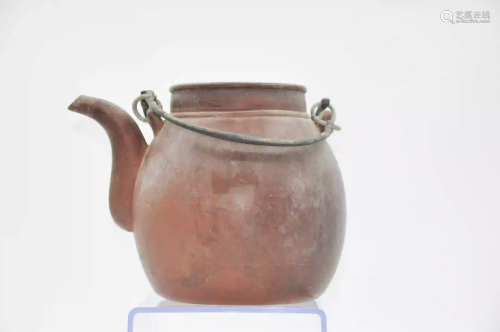 18th century purple clay pot