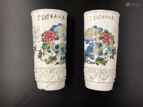 19th century wall vase