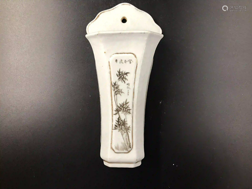 19th century wall vase