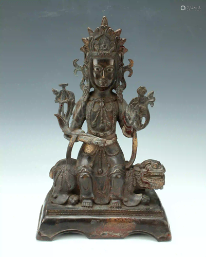 BRONZE SEATED BUDDHA