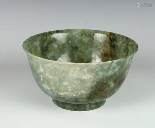 SPINACH GREEN HARD STONE BOWL