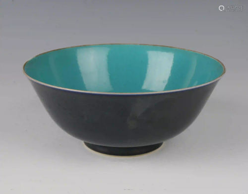 COBALT AND TURQUOISE BOWL