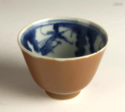 PORCELAIN BLUE & WHITE TEA CUP