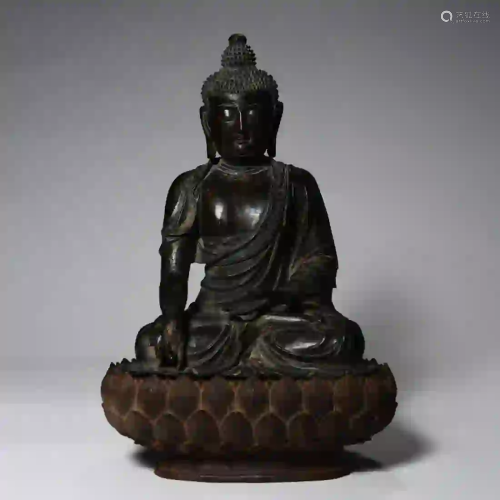 A Copper Buddha Statue