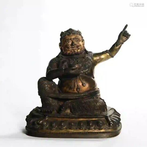 A Gilding Copper Buddha Statue