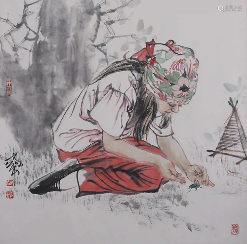 A Chinese Painting, He Jiaying Mark