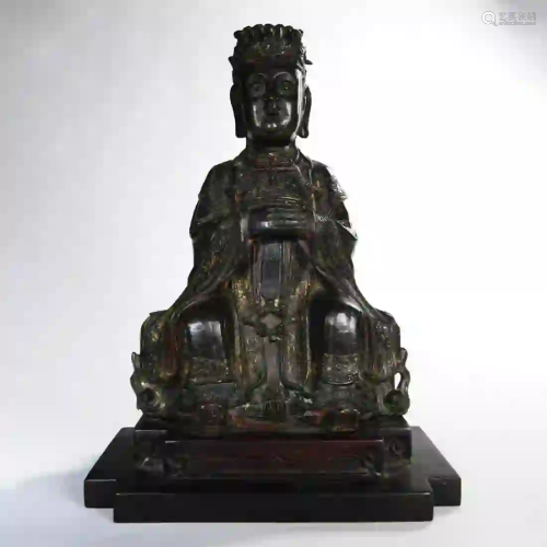A Copper Buddha Statue