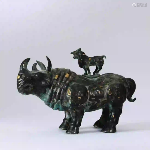 A Copper Rhinoceros