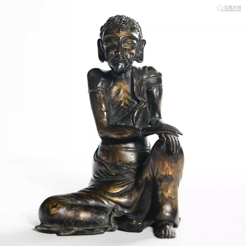 A Copper Buddha Statue