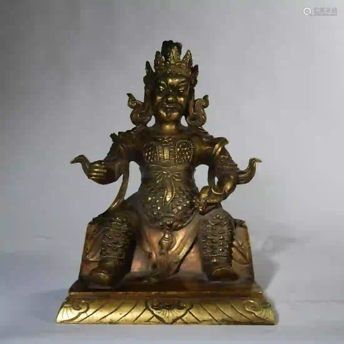 A Gilding Copper Buddha Statue