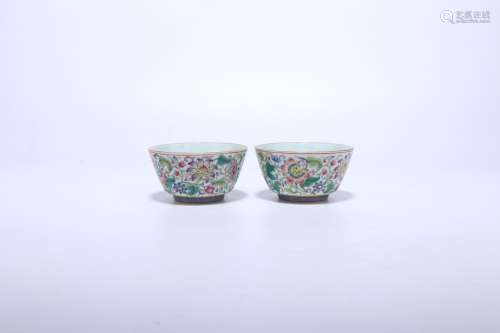 pair of chinese famille rose porcelain 