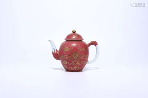 chinese ruby glazed porcelain  