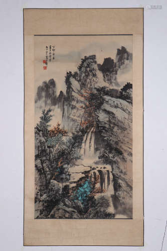 chinese painting by zhang junbi