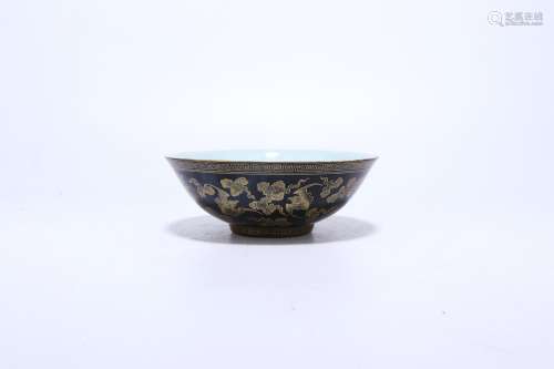 chinese black ground porcelain 