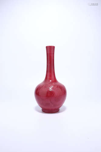 chinese coral glazed porcelain 