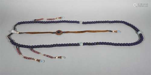 chinese lapis lazuli court beads