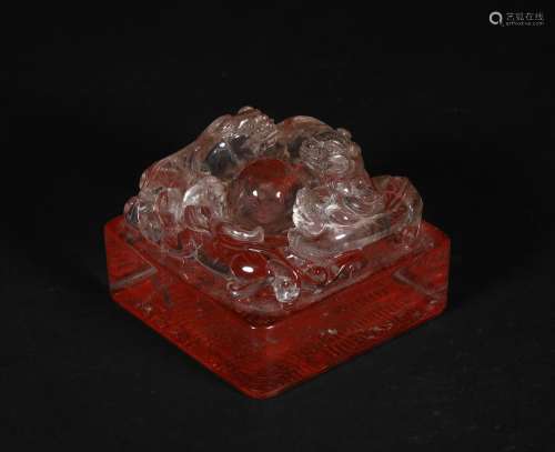 chinese crystal seal