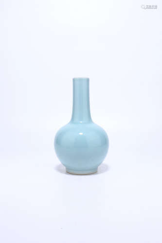 chinese azure glazed porcelain globular vase