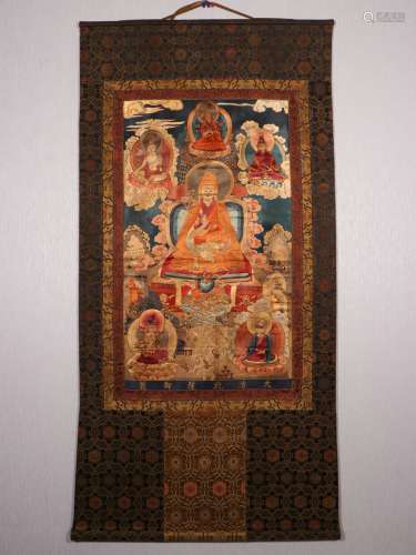 chinese embroidery figure of buddha