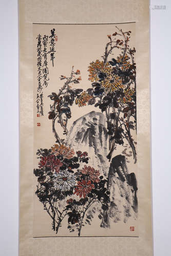 chinese painting by wu changshuo