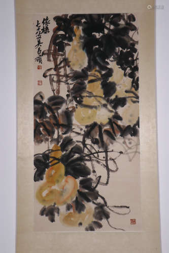 chinese painting by wu changshuo