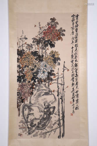 chinese painting by wu changshuo