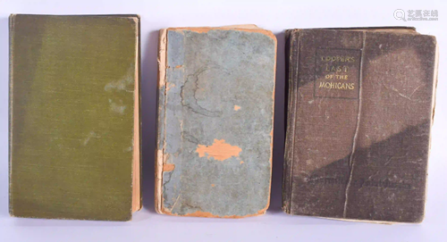 THREE VINTAGE BOOKS. (3)