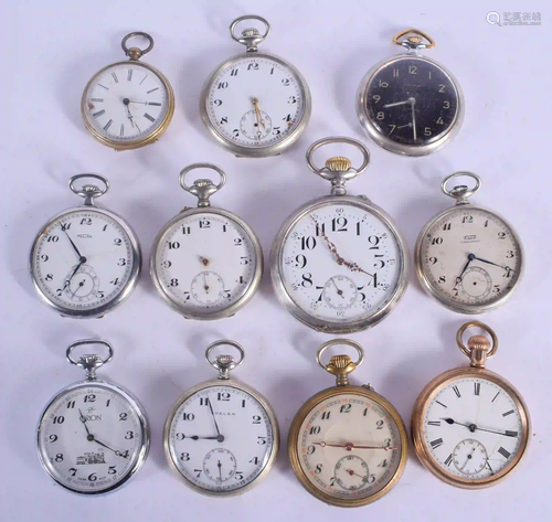 ASSORTED POCKET WATCHES. (qty)