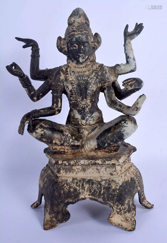 AN UNUSUAL MIDDLE EASTERN BRONZE INDIAN BUDDHA modelled