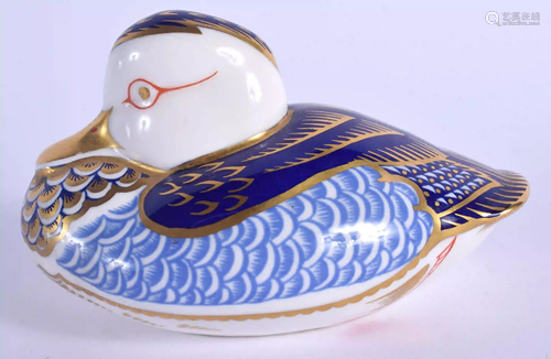 Royal Crown Derby paperweight Duck, one of the first