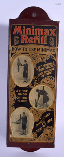 A CHARMING MINIMAX REFILL ADVERTISING EXTINGUISHER. 32