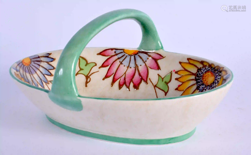 AN UNUSUAL ART DECO CHARLOTTE RHEAD BASKET. 13 cm …